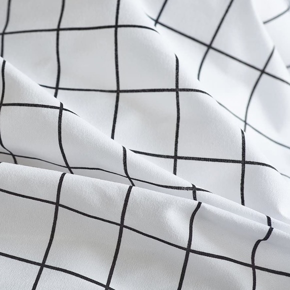 Aesthetic Grid Duvet Bedding Set 3 Pieces - Picture 5 of 6